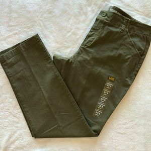 Lee Slim Straight Tailored Chino Pants--Sz 12S
